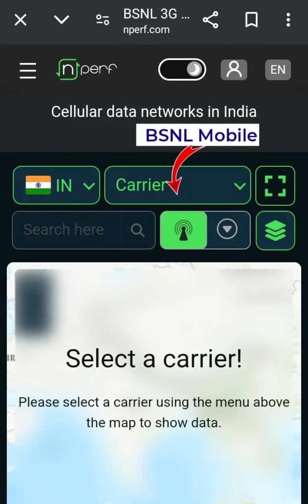 BSNL Signal Strength cheking process 1